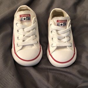Toddler white converse